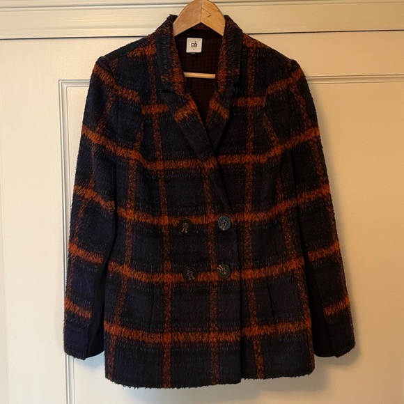 Cabi Jacket Checkmate 3736 Merry Plaid Button Lined Career Casual Fall - Large - Picture 4 of 9